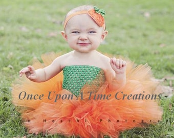 Kürbis-Tutu Kleid, Kürbis-Halloween-Kostüm, Kürbis-Tutu, Baby-Halloween-Kostüm, Baby-Mädchen-Kürbis-Kostüm, Kleinkind-Kürbis-Tutu, Rock
