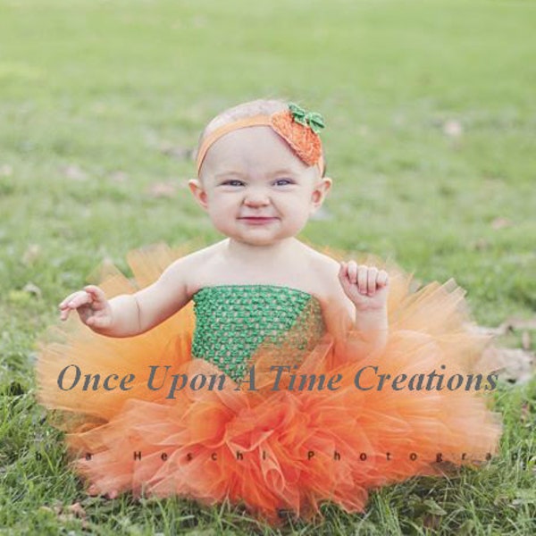 Pumpkin Tutu Dress, Pumpkin Halloween Costume, Pumpkin Tutu, Baby Halloween Costume, Baby Girls Pumpkin Costume, Toddler Pumpkin Tutu, Skirt