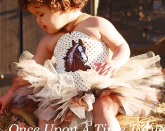 Pferdekleid, Geburtstags-Outfit, Western-Themaparty, Land, braunes Pferd Kleid, Kleinkind Kleid, Säugling Mädchen, Baby-Mädchen Kleid, Kinder Pferd Tutu