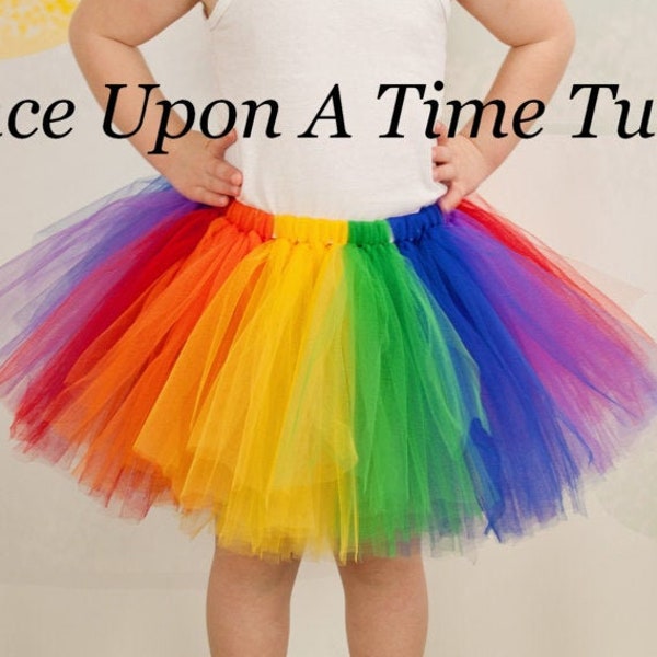 Rainbow Tutu, Kids Tutu, 1st Birthday Tutu, First Birthday Tutu, Primary Tutu, Gay Pride Tutu, Infant Tutu, Toddler Tutu, Adult Tutu