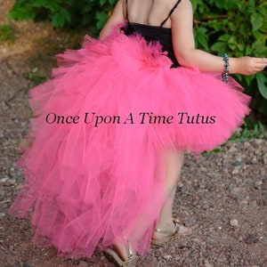 Tutù con piume rosa brillante, costume di Halloween, tutù da fenicottero per adulti, gonna da fenicottero per bambine, costume da fenicottero per bambini, gonna a ruota alta e bassa