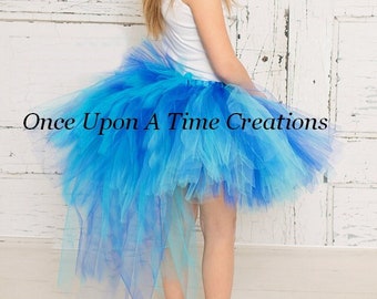 Blue Macaw Costume, Parrot Tutu, Halloween Costume, Blue Bustle, Girls Exotic Bird Skirt, Adult Parrot Costume, Kids Macaw Costume, Girls