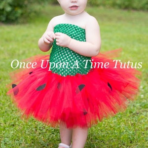Strawberry Tutu Dress, Kids Halloween Costume, Fruit Tutu Dress, Little Girls Tutu Dress, Baby Girls Tutu, Toddler Tutu, Smash Cake Outfit