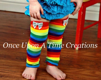 Rainbow Leg Warmers, Birthday Outfit Accessories, Infant Leg Warmers, Toddler Legwarmers, Kids Leg Warmers, Colorful Striped Legwarmers