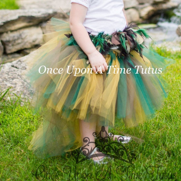 Mallard Duck Bustle Tutu, Adult Costume, Kids Halloween Costume, Duck Tutu, Green Bird Tutu Skirt, Green Parrot Costume, Green Duck Costume