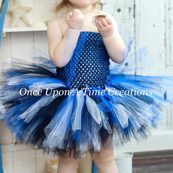 Navy Blue Tutu Dress, Nautical Tutu, First Birthday Outfit, Little Girls Tutu Dress, Baby Girls Tutu, Toddler Tutu, Smash Cake Outfit, Kids