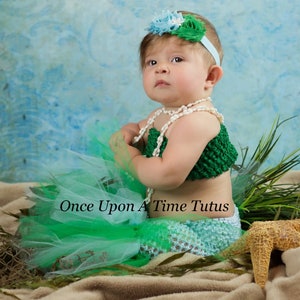 Mermaid Costume, Mermaid Tail Tutu, Baby Girls Mermaid Outfit, Birthday Outfit, Smash Cake Tutu Set, Toddler Mermaid Costume, Infant, Kids