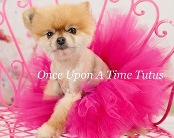 Hot Pink Dog Tutu, Dog Tutu, Puppy Tutu Skirt, Dog Halloween Costume, Fur Baby, Pet Birthday, Xxs XS Small Medium Large Extra Large Xxl Xxxl