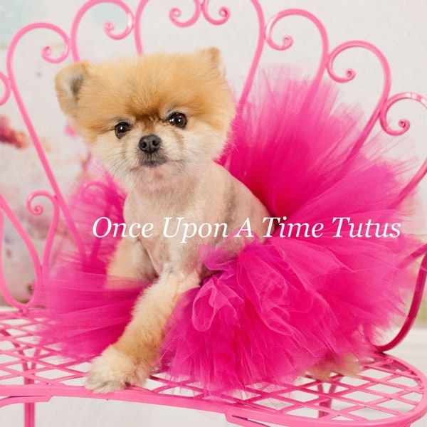 Hot Pink Dog Tutu, Dog Tutu, Puppy Tutu Skirt, Dog Halloween Costume, Fur Baby, Pet Birthday, Xxs XS Small Medium Large Extra Large Xxl Xxxl