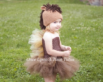 Horse Costume, Halloween Costume, Kids Animal Costume, Baby Girl Tutu Dress, Toddler Costume, Newborn Baby Animal Costumes, Brown Pony, Mane