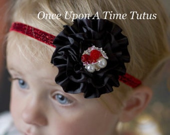 Items Similar To Pink Rockstar Headband Chiffon Jewel Pearl