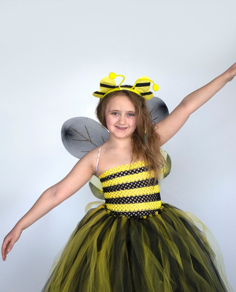 Bee Halloween Costume Bumblebee Birthday Dress Kids Tutu | Etsy