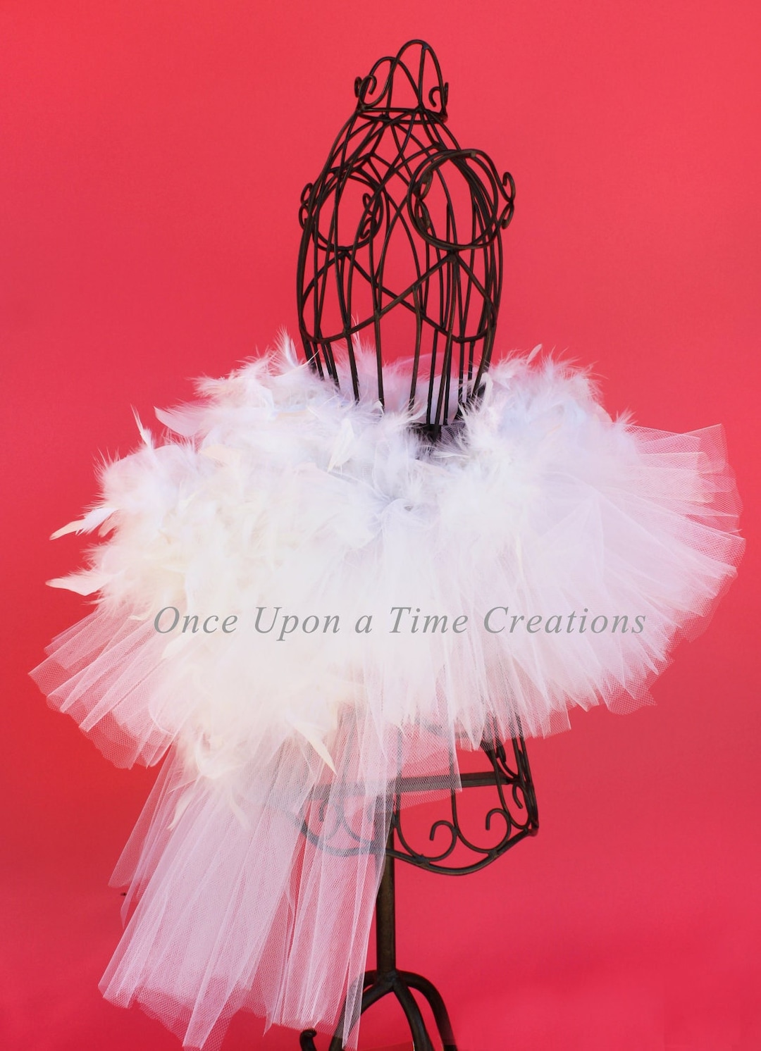 White Feather Tutu, Swan Tutu, Kids Chicken Tutu, Little Girls