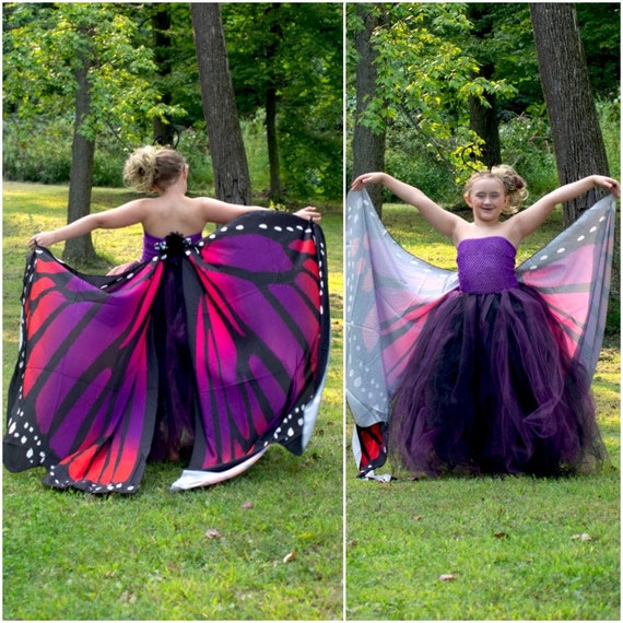 Costume farfalla rosa viola, ragazze farfalla monarca, bambino farfalla  costume, adulto farfalla gonna, bambini farfalla costume, bambini vestito  per bambini -  Italia