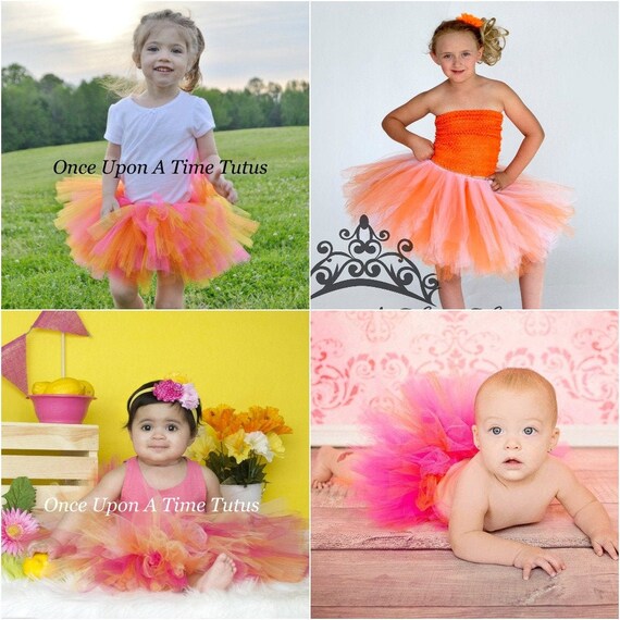 orange tutu baby