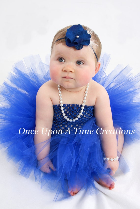 royal blue baby girl outfit