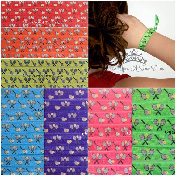 Tennis Hair Ties Colored Ponytail Holders Little Girls Etsy