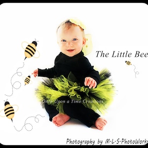 Bee Tutu, Yellow and Black Tutu, Bumble Bee Tutu Costume, First Birthday Tutu, Baby Bee Costume, Custom Sports Team Tutu, Little Girls Tutu