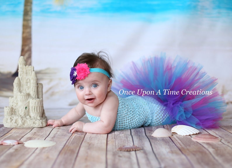 Mermaid Costume Mermaid Tail Tutu Baby Girls Mermaid Outfit Etsy Canada