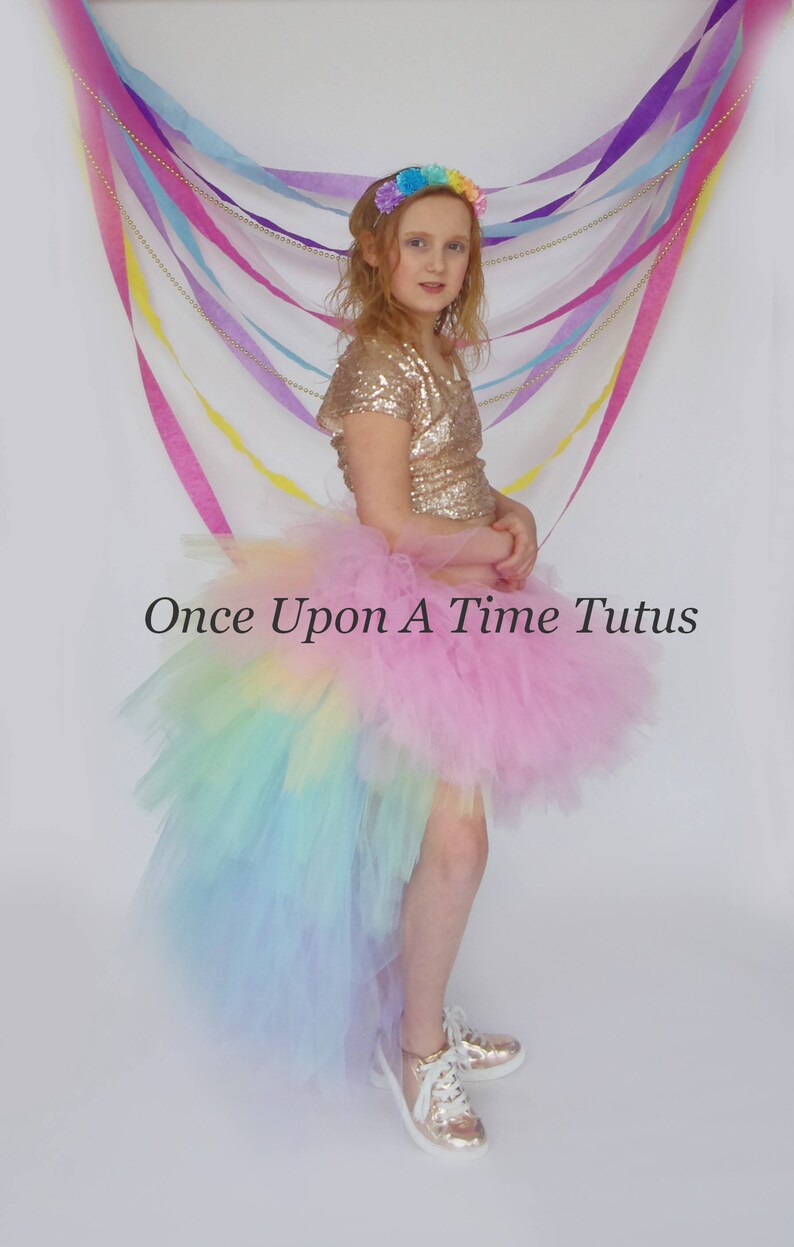 Unicorn Costume Girls Tutu Baby Girls Tutu Adult Unicorn Tutu Kids Tutu Pastel Rainbow Tutu Halloween Costume High Low Tutu Skirt