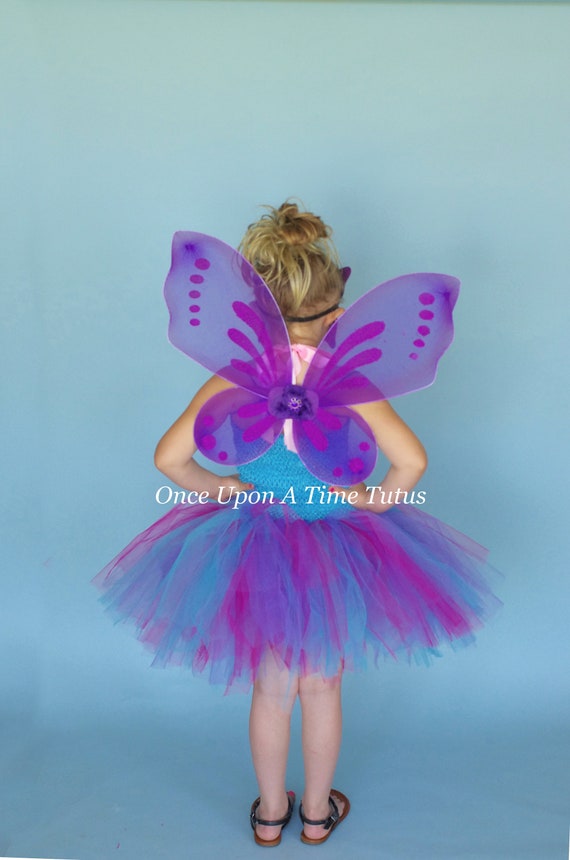 Adult Multi Color Pixie Butterfly Fairy 21/" Wings Dress Up Girls Costume