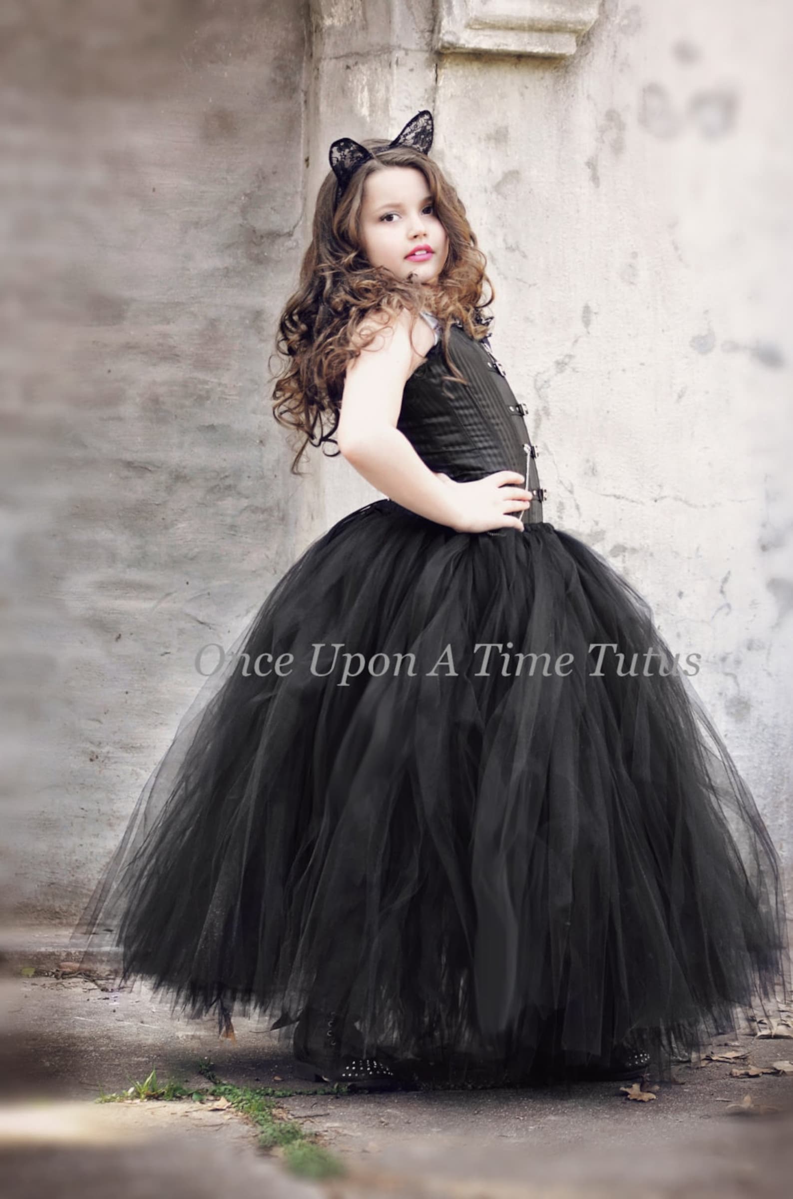 Long Black Tutu Skirt Little Girls Tulle Skirt Kids Skirt Etsy UK