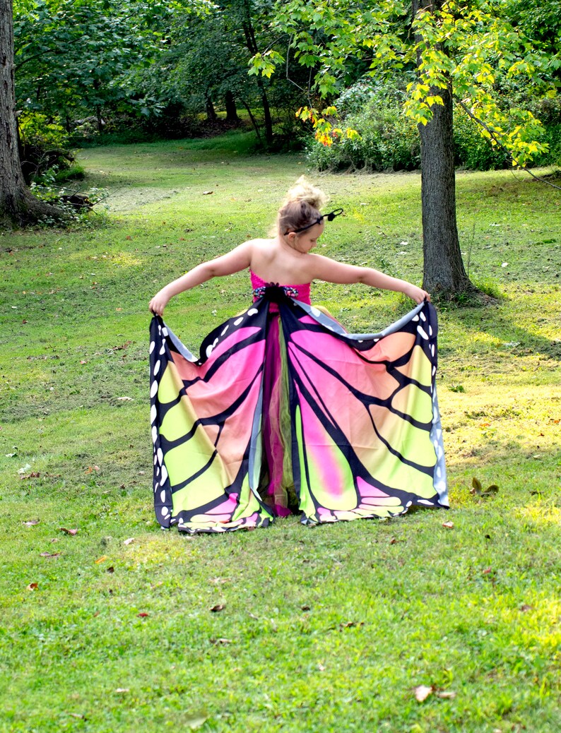 Adult Tutu Skirt Kids Monarch Butterfly Toddler Butterfly Costume Butterfly Costume Girls Butterfly Dress Pink Lime Green Black Dress