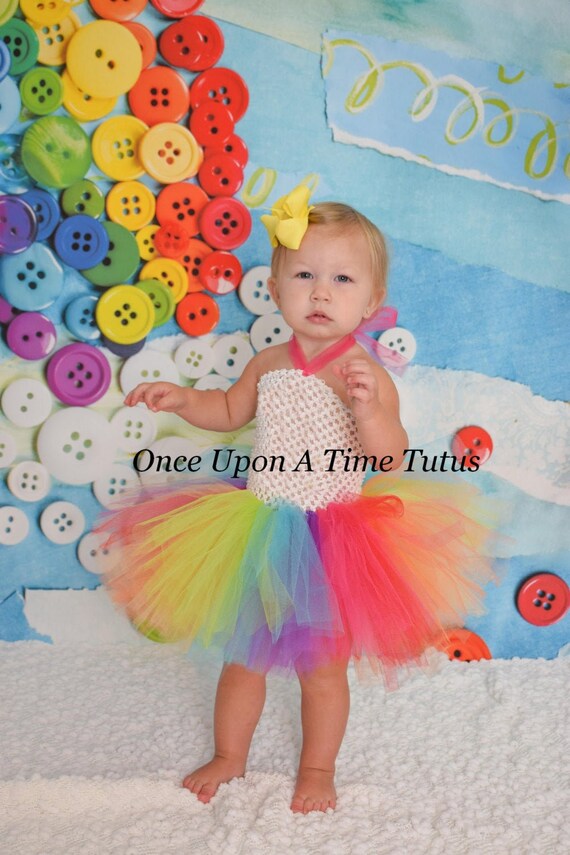 multicolor tutu dress