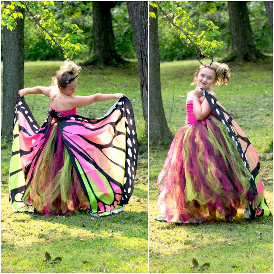 Butterfly Costume Girls Butterfly Dress Toddler Butterfly Etsy