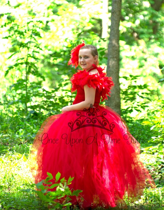 red bird dress Jungle Bird A-Line Dress with Cap Sleeves