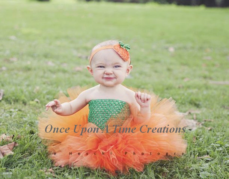pumpkin tutu dress