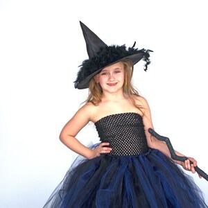 Witch Halloween Costume Girls Witch Costume Kids Floor - Etsy