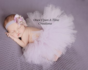 Lavender Tutu, Newborn Tutu, Baby Tutu, 1st Birthday Tutu, Purple Newborn Tutu Set, Newborn Photography Prop, First Birthday Tutu, Kid Tutu