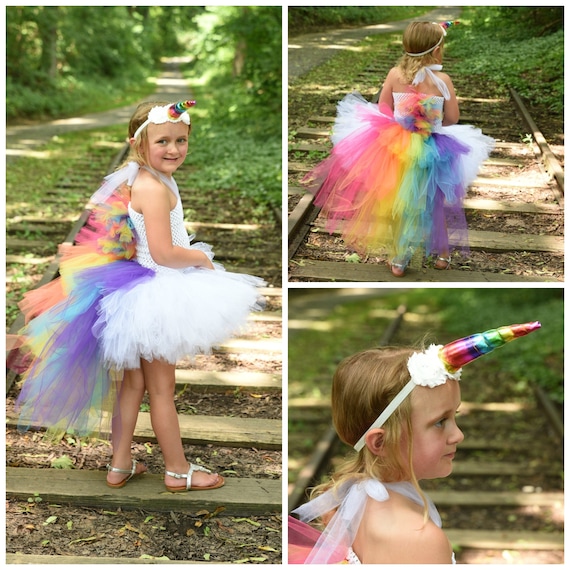 Costume da unicorno, vestito tutù da unicorno, costume da unicorno per  bambini, tutù da unicorno arcobaleno luminoso, vestito da compleanno di  unicorno, vestito da unicorno per bambina -  Italia