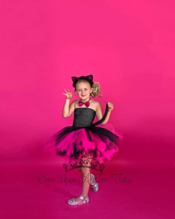 Cat Costume Child Black Pink Cat Costume Child Black Pink