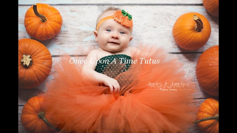 baby pumpkin tutu costume