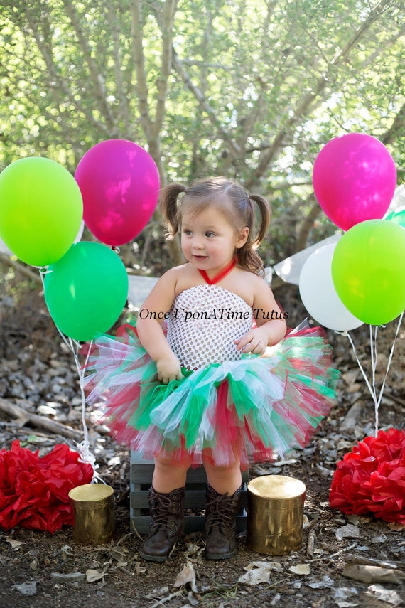 Robe Noël Bébé Fille Tutu Tulle - Costume Première Fête De Noël - 4