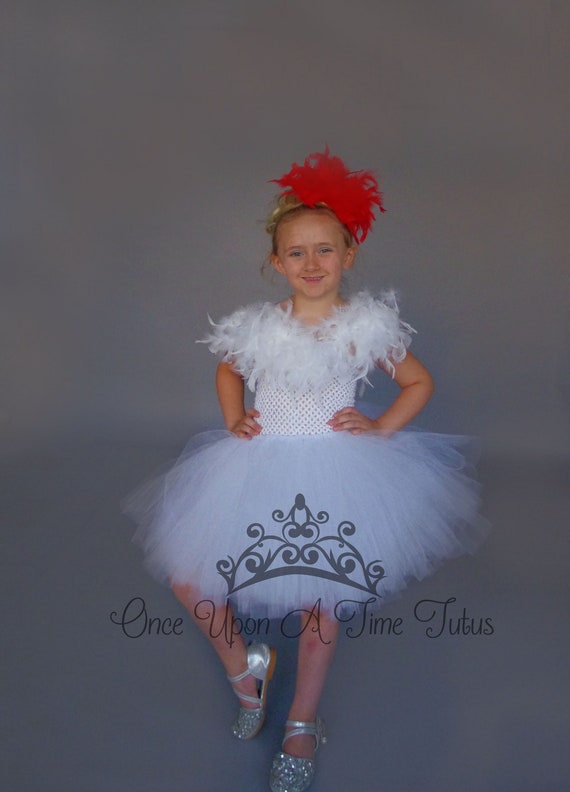 White Chicken Costume, Rooster Costume, Girls Tutu Dress, Kids