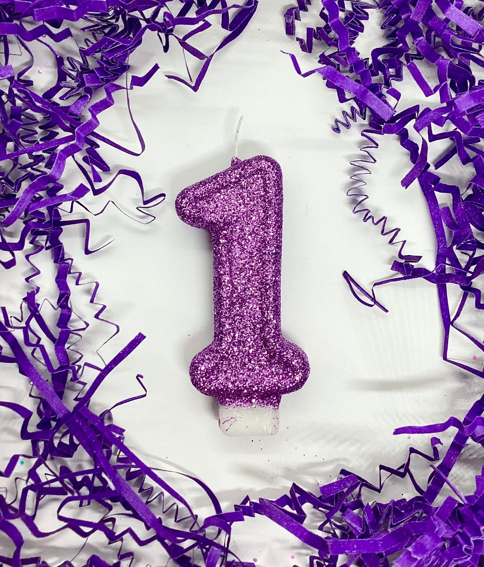Candele Compleanno Con Numero 8 – 7,5cm Glitter Blu E Conchiglia Per Torta Sirena, Festa A Tema Mare - 5