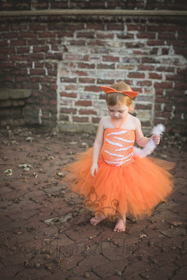 Orange Cat Costume Striped Cat Halloween Costume Kids Animal Etsy