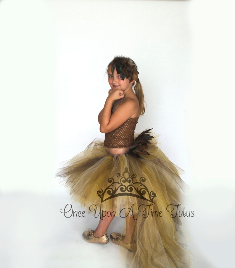 Custom Size Newborn Toddler Girls Adult Ladies Wild Peacock Bustle Tutu