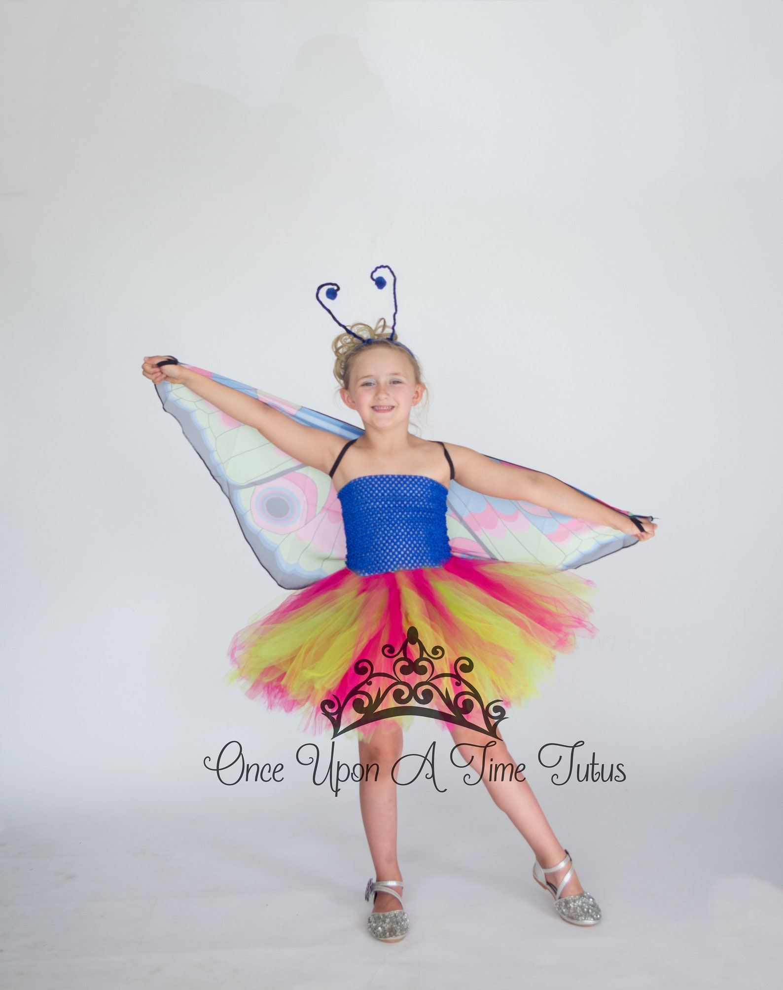 Blue and Black Butterfly Antenna Headband Halloween Insect Etsy