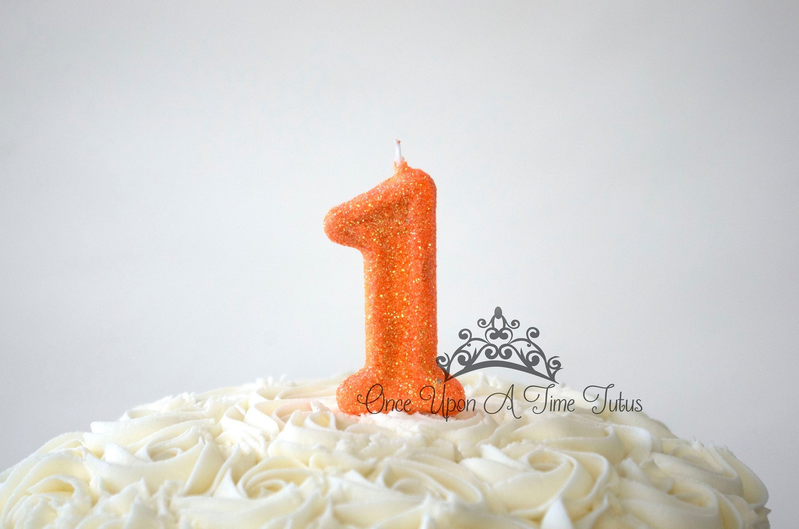 Bright Orange Birthday Candle Orange Party Decorations One Etsy