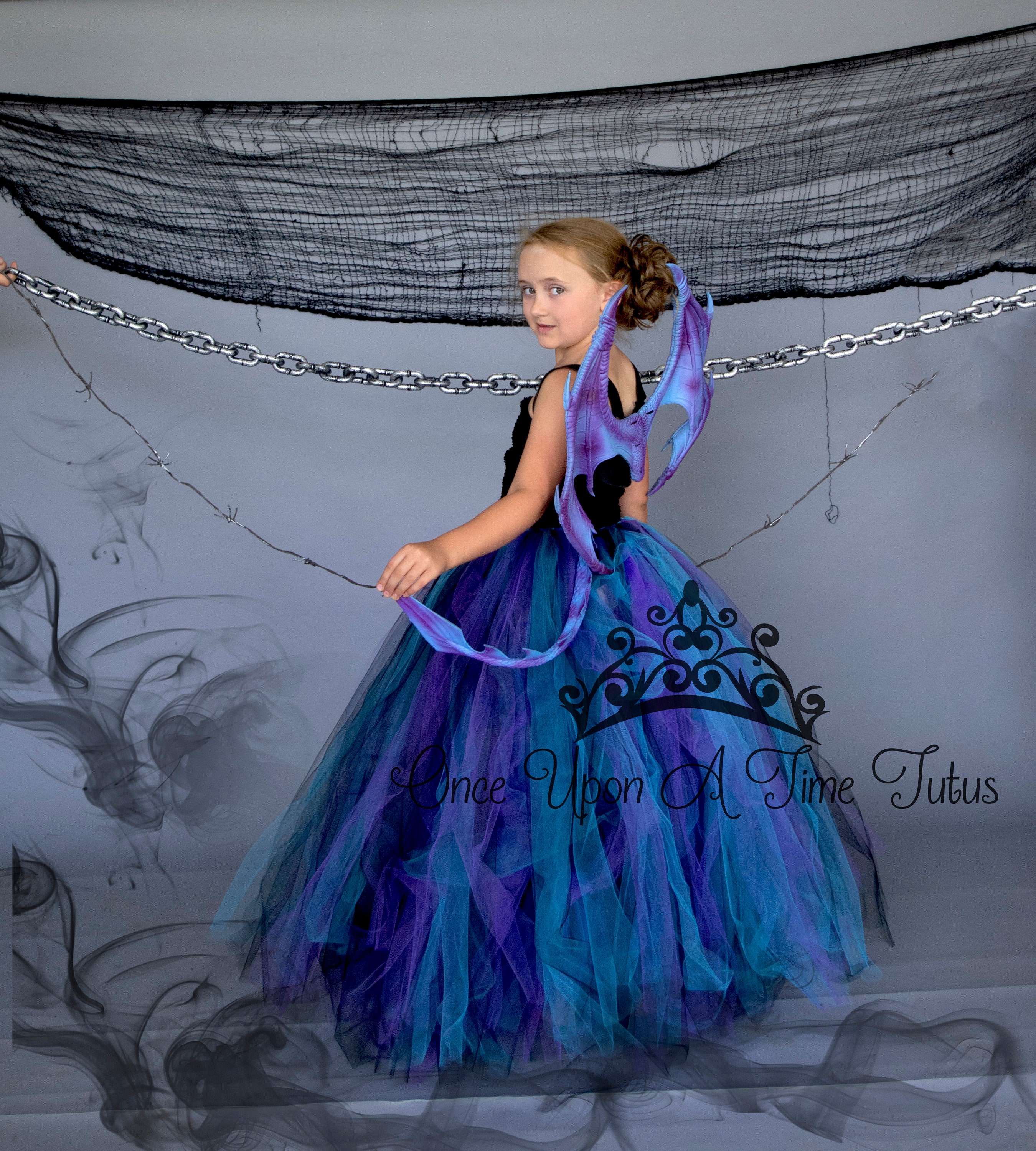 open lace back dress Dragon Ballerina Style Short Sleeve Dress with Pockets and Detachable main image 1