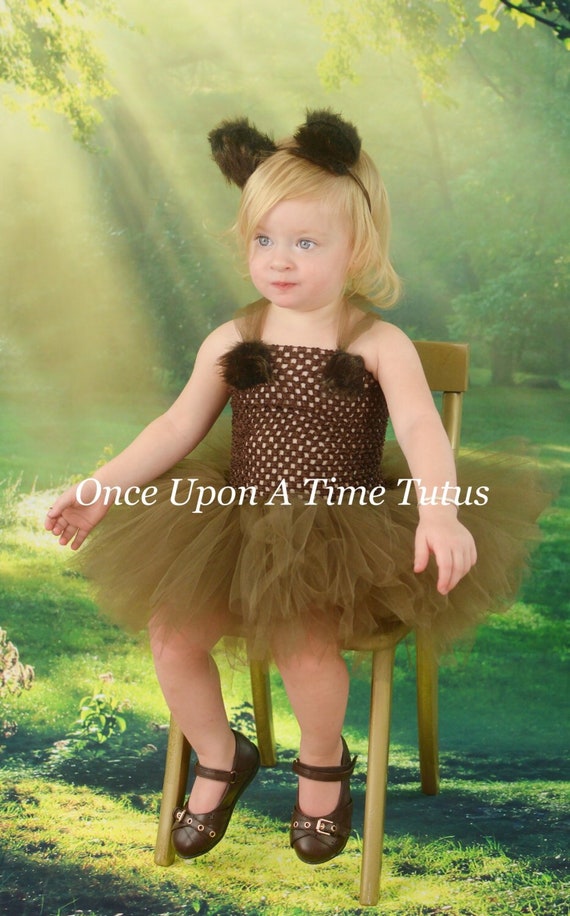 princess polly baby blue dress Brown and Tan Deer Tutu Dress Cute Zoo Animal Pageant Gown Halloween Costume  Childs Little Kids Girls Size 12 Months 2t 3t 4t 5 6 7 8 10 12 main image 0