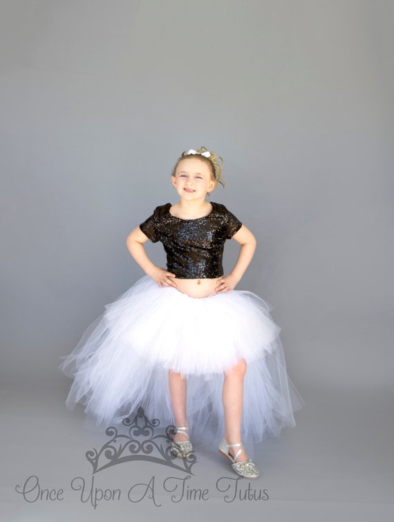 High low tulle skirt for a child discount