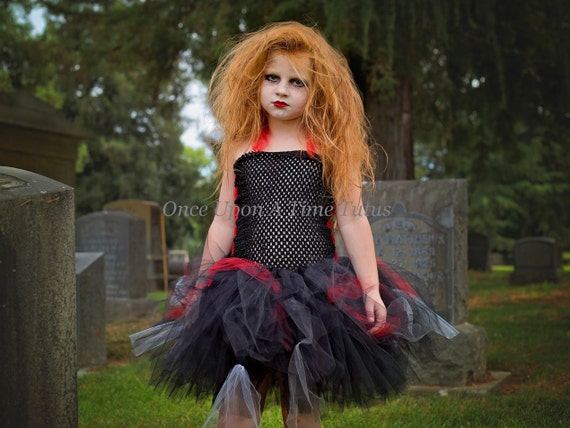 Vestito Tutu Zombie, Costume Strega Halloween, Vestito Mostro Ragazze,  Costume Zombie Bambini, Tutù Rosso Nero Vestito, Costume Bambino, Tween  Costume -  Italia