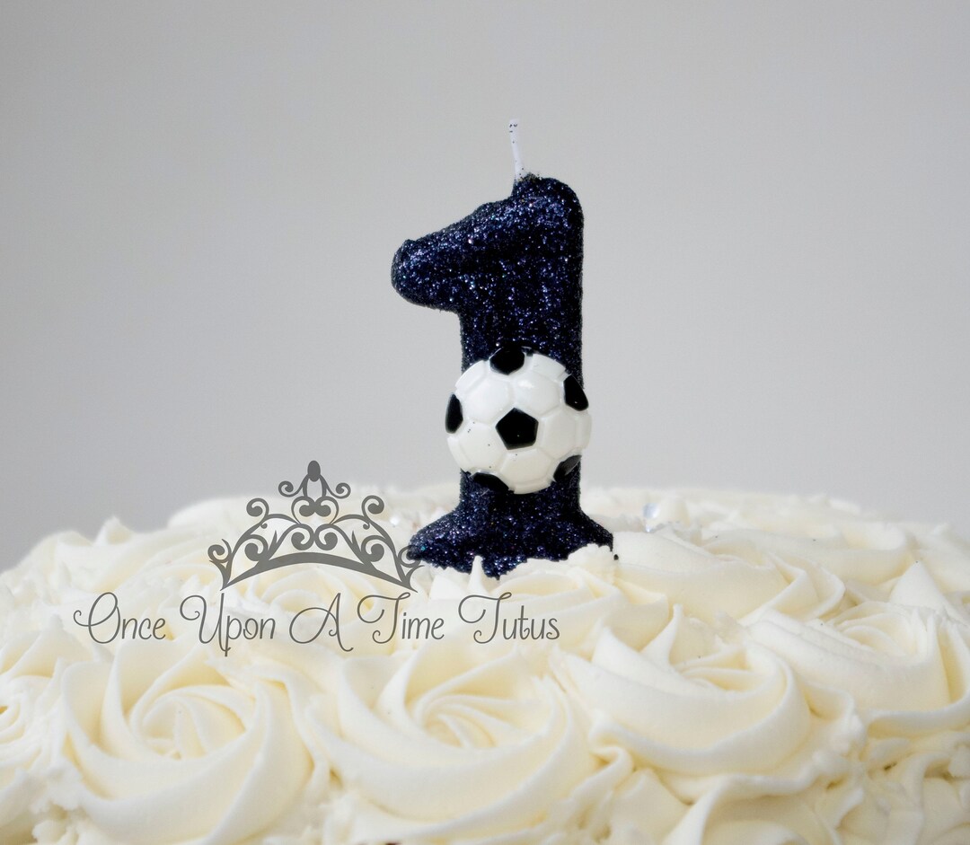 Soccer Birthday Candle Sports Party Decor Sports Ball Etsy