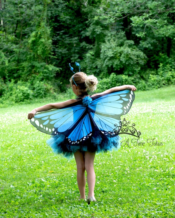 Blue Butterfly Halloween Costume Girls ...