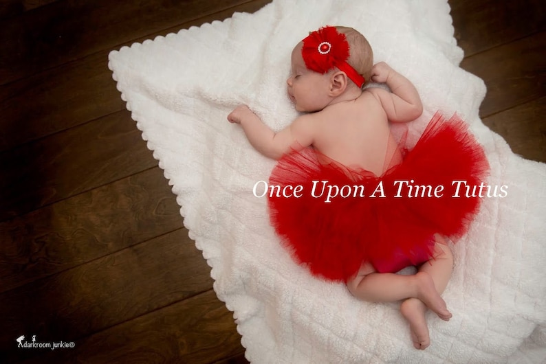 red infant tutu